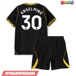 Lacne Dětský Futbalové dres Chelsea Aaron Anselmino #30 2026-27 Krátky Rukáv - Preč (+ trenírky)